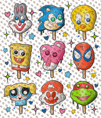 Ice cream popsicles