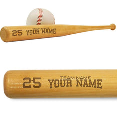 baseball bat laser engraving mini 8 inch