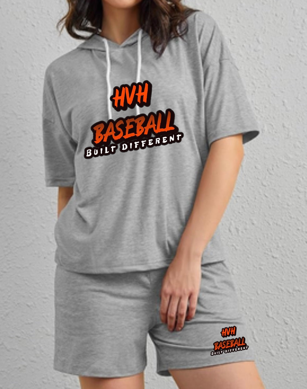 Ladies t shirt hooded and short set New Designs