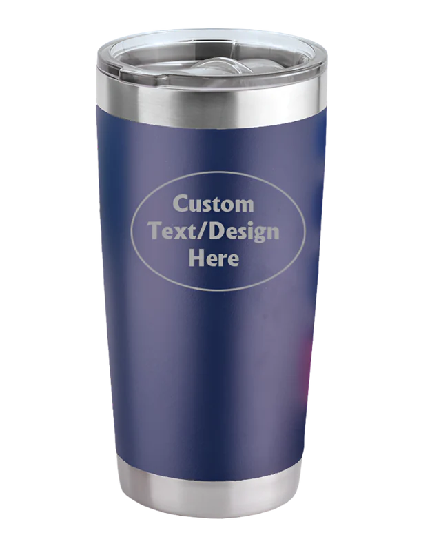 Laser engraved stainless steel Tumbler