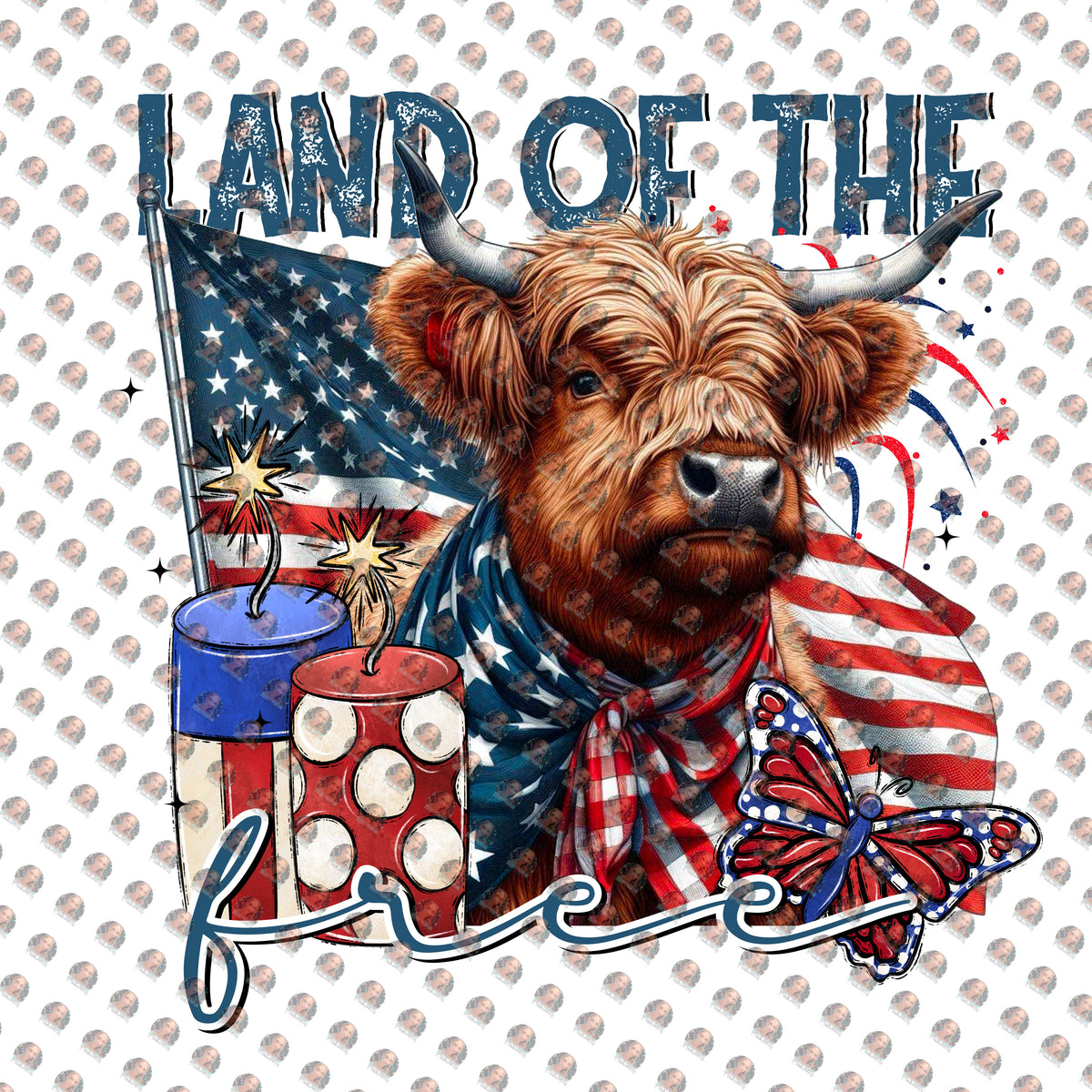 Land of the free highland cow