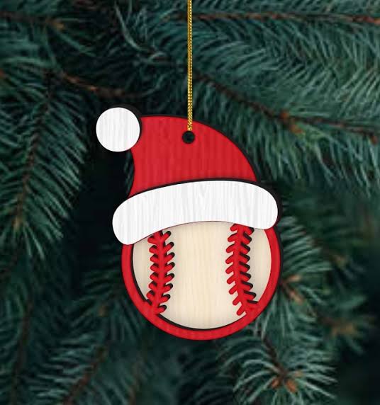 Custom Santa hat baseball memorabilia